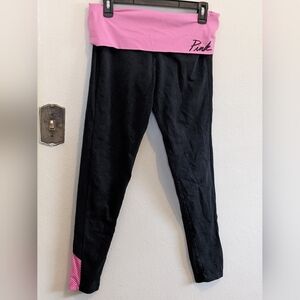 PINK Yoga Foldover Leggings